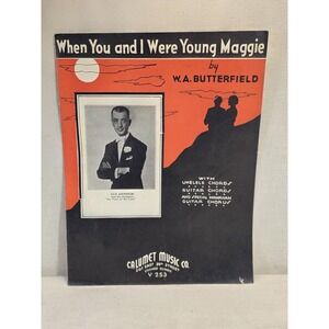 Vintage Sheet Music Lot: Little Sir Echo + Young Maggie 008733